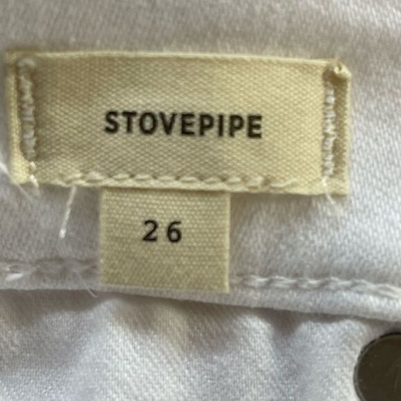 Madewell Stovepipe Exposed Button In Pure White Size  26 - Picture 8 of 9